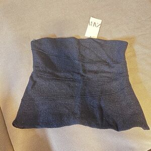 Brand new Zara navy strapless top